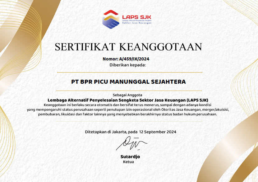 Sertifikat Keanggotaan